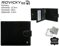 Portfel męski skórzany N01L-RVT Black