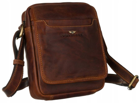 Torba skórzana PTN TB-1117-COM Cognac