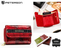 Leather wallet RFID PETERSON PTN 423229-BF