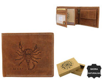 Men's leather wallet N992-CHM-SCOR Cognac