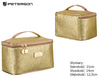 A large glitter cosmetic bag PTN KOS-L04-B Gold Peterson