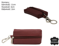 Leather Key Pouch SKL-001-NDM Burgund