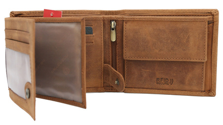 PTN N992-CHM-M Leather Wallet Cognac