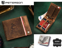 PETERSON PTN 304PW-04 2-1-4 RFID leather wallet