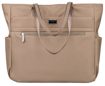 Women's shopper bag PTN CTY-10 Beige