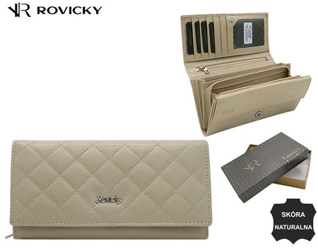 Portfel damski skórzany R-RD-12-GCL-Q Beige