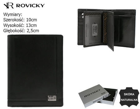 Portfel męski skórzany PC-105-NBAR Black