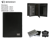 Portfel męski skórzany PC-105-NBAR Black