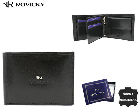 Leather wallet RV-7870-BCA BLACK