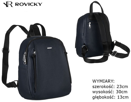 Plecak z eko skóry R-PL-6727 Navy