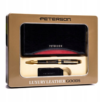 Gift Set in a Decorative Box: Wallet, Pen, and Keyring PTN ZD16 Peterson