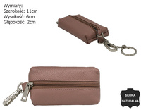 Leather Key Pouch SKL-001-NDM Woodrose