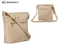 A women's handbag made of pebbled eco-leather PU R-KP-20-A19 Beige