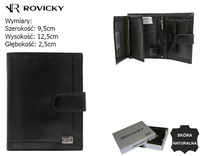 Portfel męski skórzany PC-101L-NBAR Black