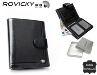 Portfel skórzany RFID ROVICKY PC-106L-BAR