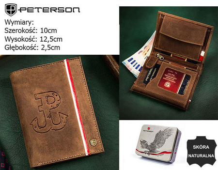 PETERSON PTN 317PW-02 RFID leather wallet