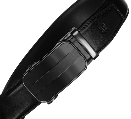 PU+leather 35 mm belt PTN AB35-105-03-PUL BLACK