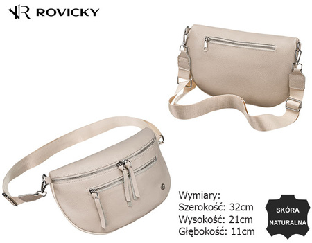 Saszetka Skórzana R-WB-J02 Beige