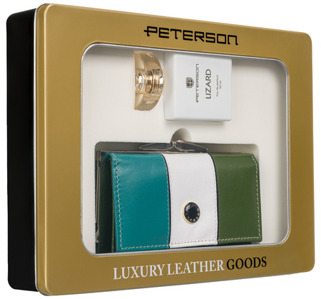 Gift Set: Women’s Wallet and Perfume Peterson® Lizard PTN ZD31