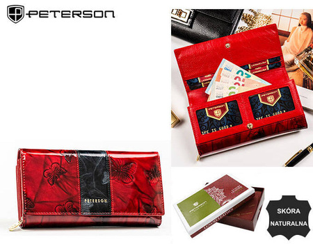 PETERSON PTN 42100-BF RFID leather wallet