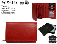 CAVALDI RD-02-GCL RFID leather wallet