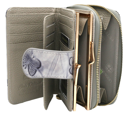 Leather wallet RFID PETERSON PTN 425214-BF