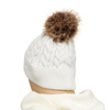 Czapka damska z odpinanym pomponem PETERSON PTN HAT-06 White