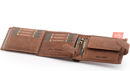 Leather wallet PTN 304Z 2-1-4 Hunter