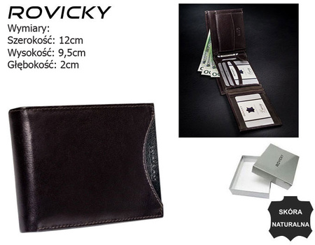 ROVICKY 1544-03-BOR RFID leather wallet