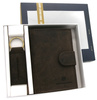 Leather wallet+key ring set PETERSON PTN SET-M-1542L-CHM