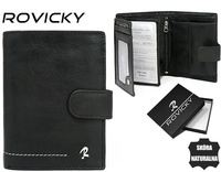 Portfel skórzany RFID ROVICKY N4L-CMC Black