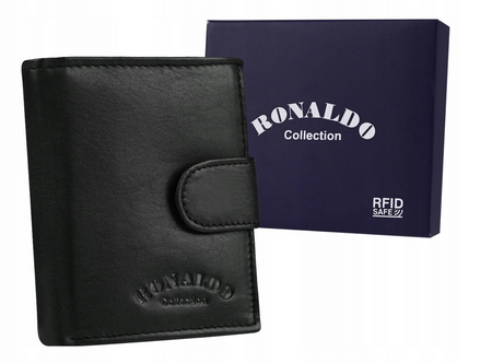 RONALDO 0720L-P-D-RFID RFID leather wallet