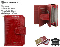 Leather women's wallet PTN PH31-1-RS Red