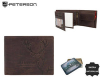 PETERSON PTN N992-BE-DEER RFID leather wallet