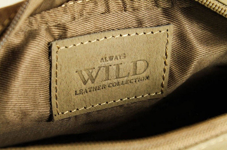 Leather sachet Always Wild S3-2-R L.Brown+D.Brown