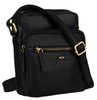 Men's leather messenger bag PTN 710-OPU Black