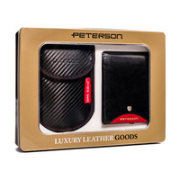 Gift Set: Men's Wallet + Key and Card Holder PETERSON PTN ZM39