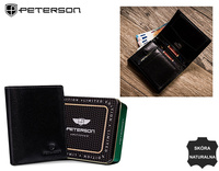 Leather wallet RFID PETERSON PTN N318-BFA