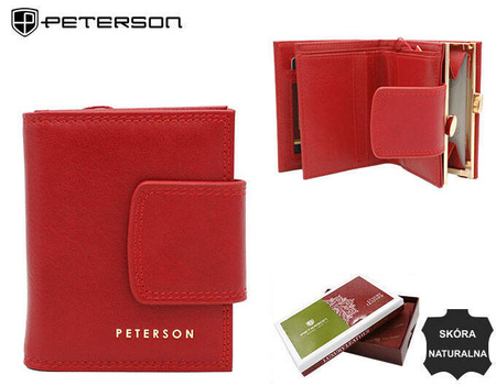 Portfel skórzany RFID PETERSON PTN 42329-SGN